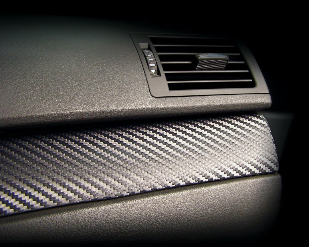FOLIATEC Cockpit Designfolie Ultra Carbon Folie für Auto Cockpit Fahrzeuginnenraum Aussenspiegel Zie