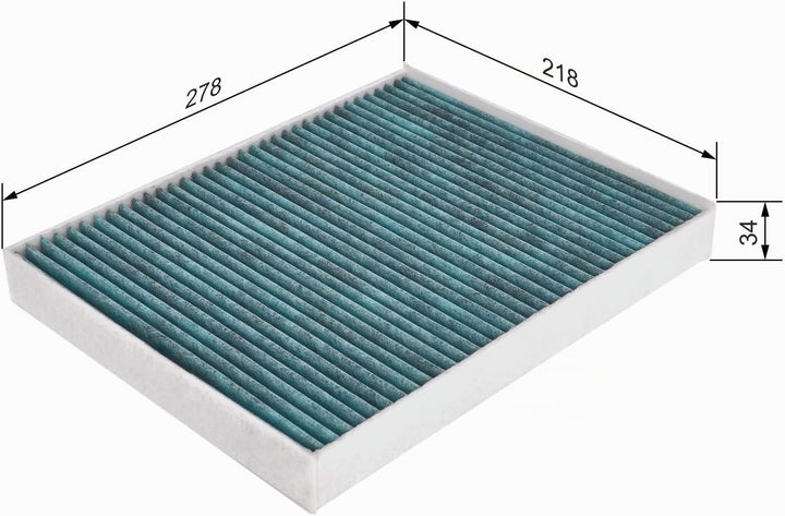 Bosch A8517 - Innenraumfilter Filter+ Antibakterielle Innenraumfilter, Antibakterielle Innenraumfilt