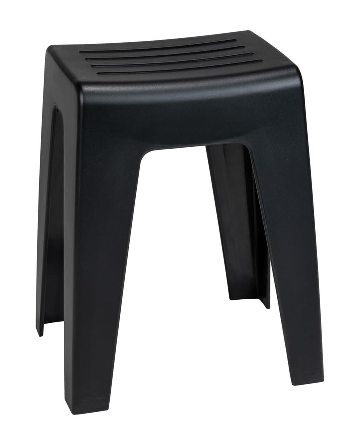 WENKO Badhocker Kumba, hochwertiger Hocker in modernem Design aus Kunststoff in schwerer Qualität, S