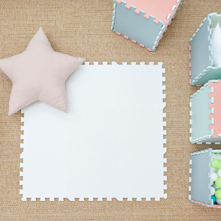 LittleTom 9 Teile Spielmatte Baby Puzzlematte ab Null - 30x30 Krabbelmatte Baby - Spielmatte Kinder