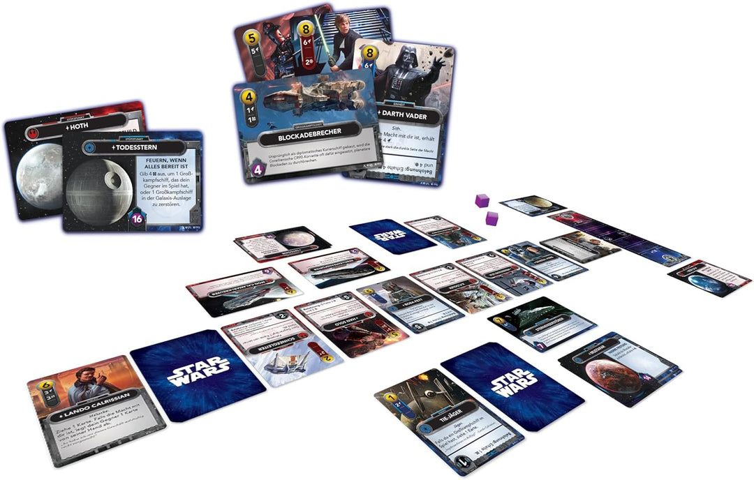 Fantasy Flight Games, Star Wars: The Deckbuilding Game, Kennerspiel, Kartenspiel, 2 Spieler, Ab 12+