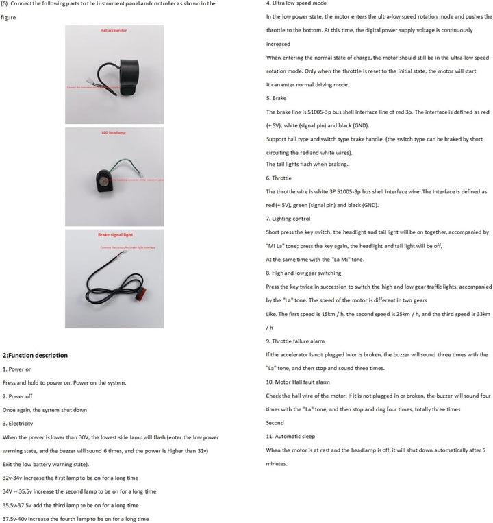 Alomejor Elektroroller-Armaturenbrett, Scooter-Bluetooth-Leiterplatte, Ersatzteil für
