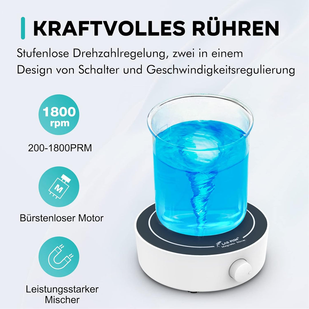 LAB FISH Agitateurs Magnétiques De Laboratoire 200-1800PRM 3000ml Kapazität Melangeur Magnetique 3 P