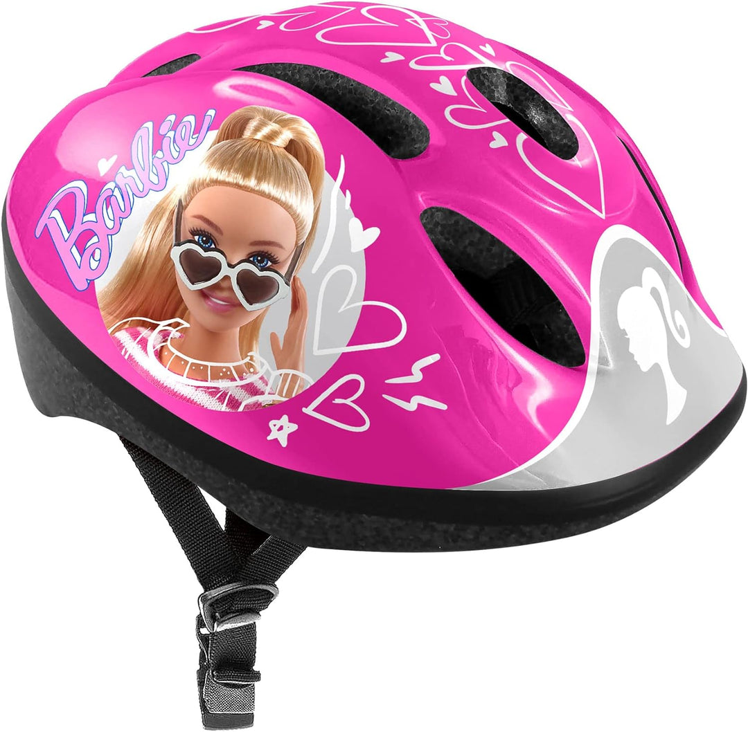 STAMP Girls Helmet + Elbow & Knee Pads Barbie, PINK, S BARBIE PINK, BARBIE PINK