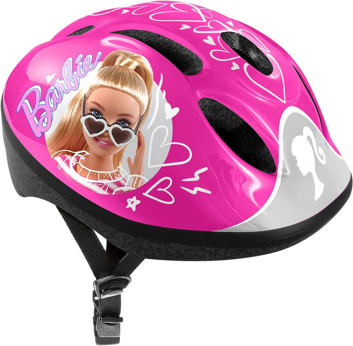 STAMP Girls Helmet + Elbow & Knee Pads Barbie, PINK, S BARBIE PINK, BARBIE PINK