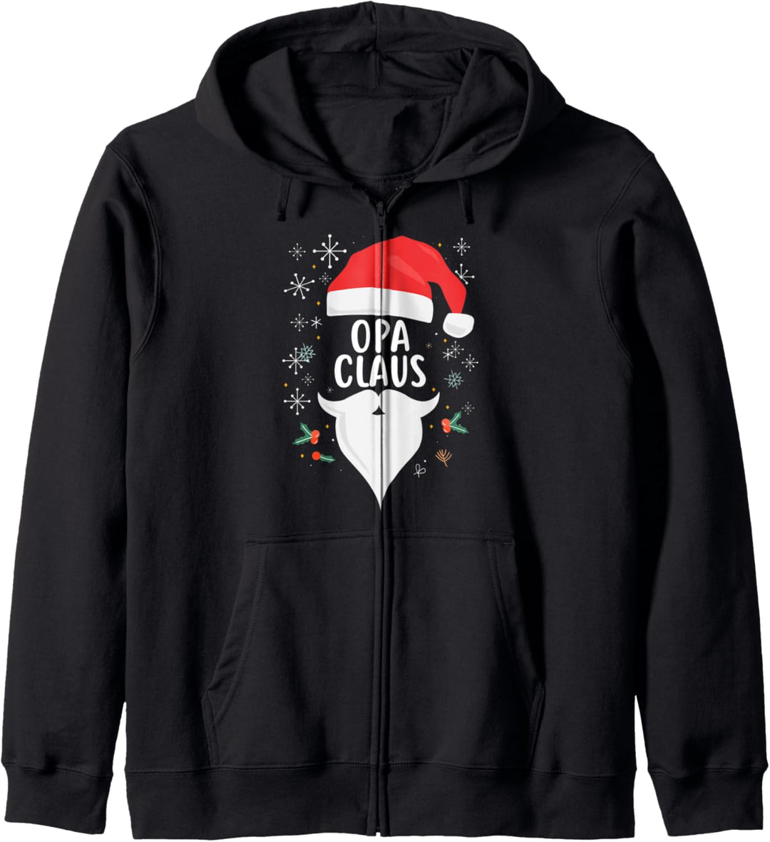 Opa Claus Lustiges Weihnachts-Geschenk Grossvater Familien Kapuzenjacke