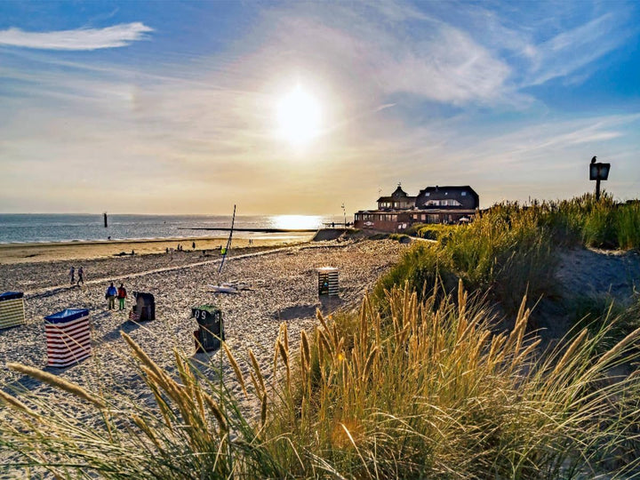 CALVENDO Puzzle Strandblick im Gegenlicht 1000 Teile Lege-Grösse 64 x 48 cm Foto-Puzzle Bild von And