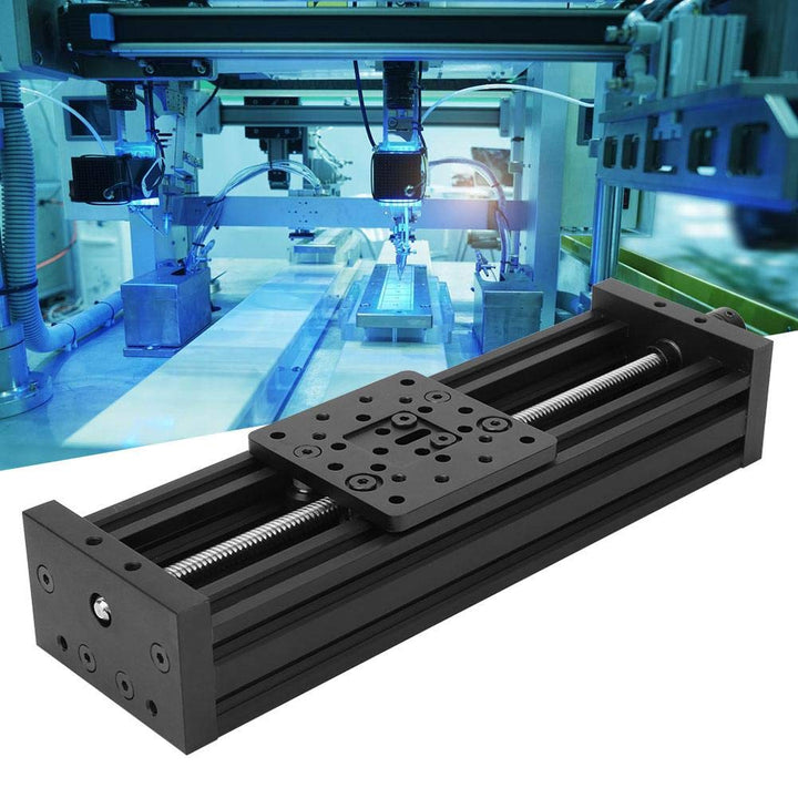Linearer Bühnenantrieb, Linientisch mit Schiebeschieber Linearer Tisch aus Aluminiumlegierung Gravur