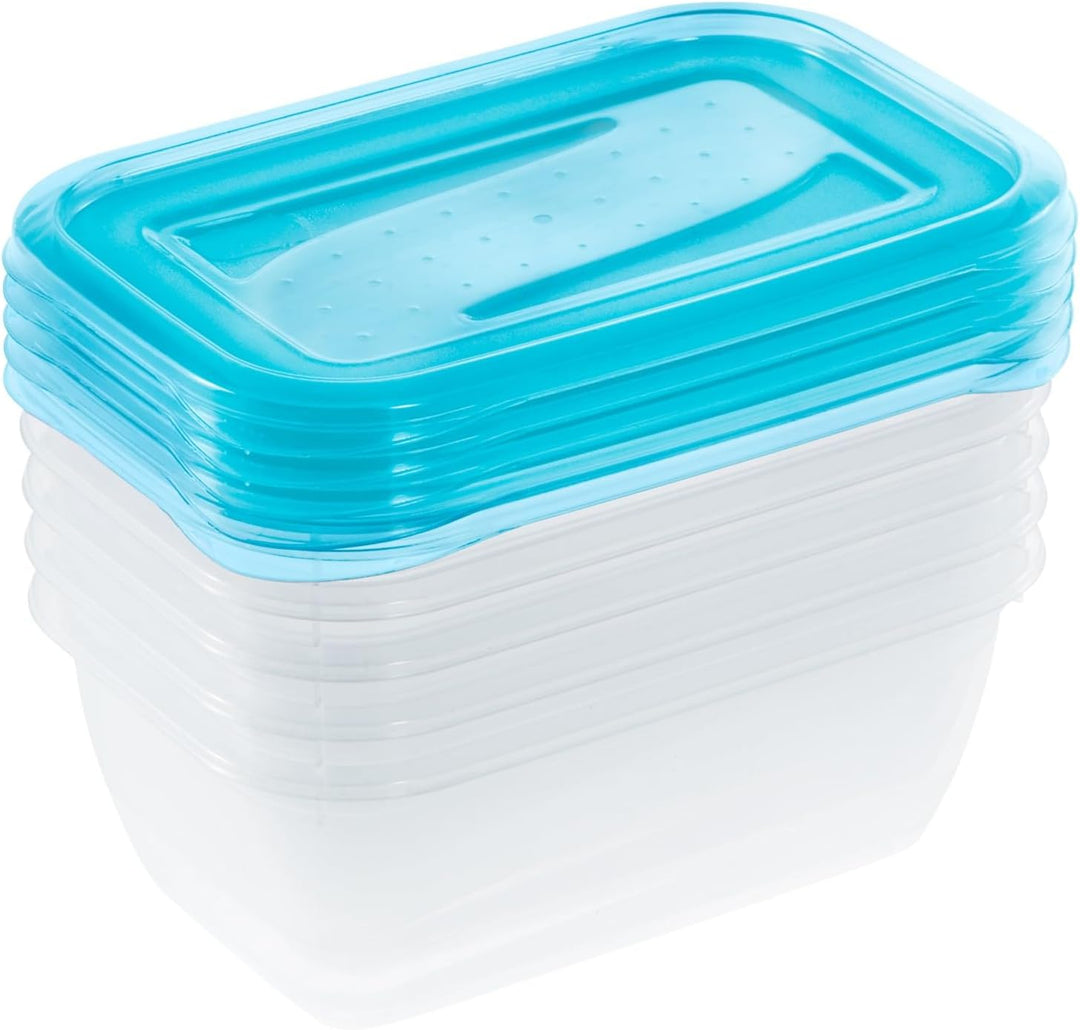 keeeper fredo fresh 17x Frischhaltedosen, Fresh Blue (Transparent) Blau 17x versch. Grössen, Blau 17