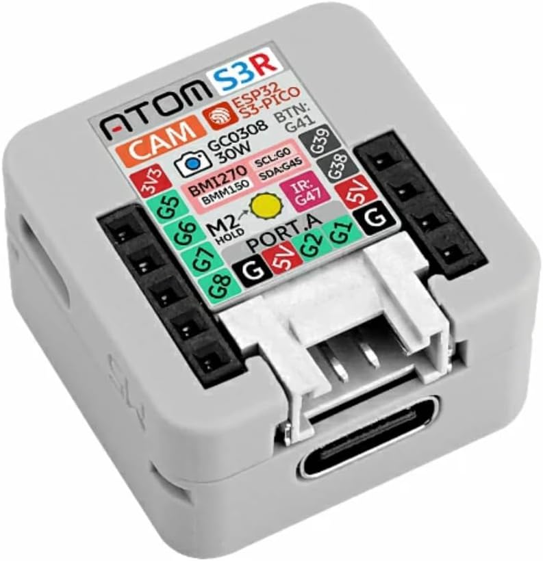 M5Stack ATOMS3R Cam | ESP32-S3-PICO GC0308 Camera| Camera IoT Development Kit | Entwicklungsset