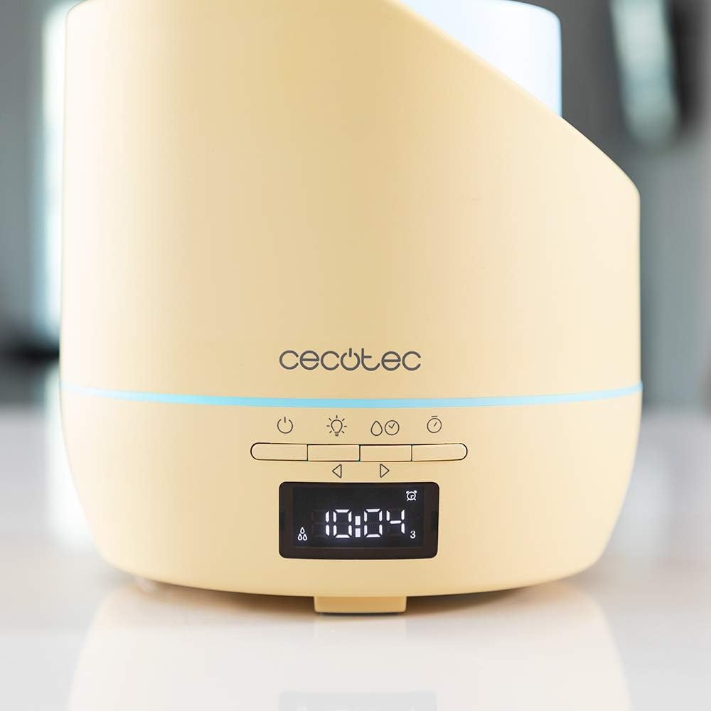 Cecotec PureAroma 500 Smart SunLight Aromadiffusor. Kapazität 500ml, LED-Anzeige, 12h Timer, Wecker,