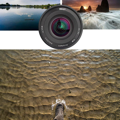 Meike MK 12 mm f/2.8 Weitwinkel Manueller Fokus Objektiv für Sony EMOUNT spiegellose Kamera mit APS-