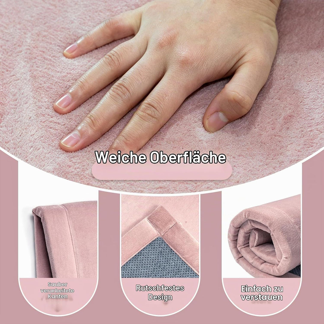 Baby Krabbelmatte Memory-Schaum Spielmatte 200x150x2,5 cm Kinderteppich Weicher Rutschfester Unterse