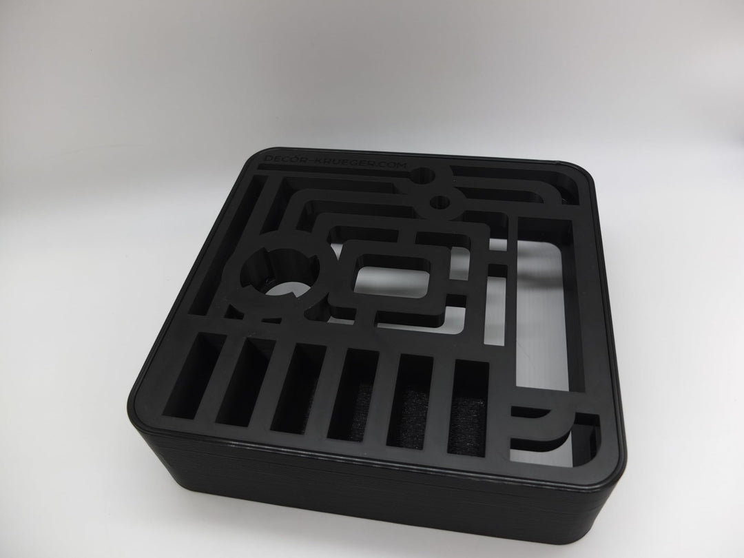 Halter Aufsteller für Kenwood Chef Nudelpresse Pasta Fresca Aufsätze Art Deco Stil (Black), Black