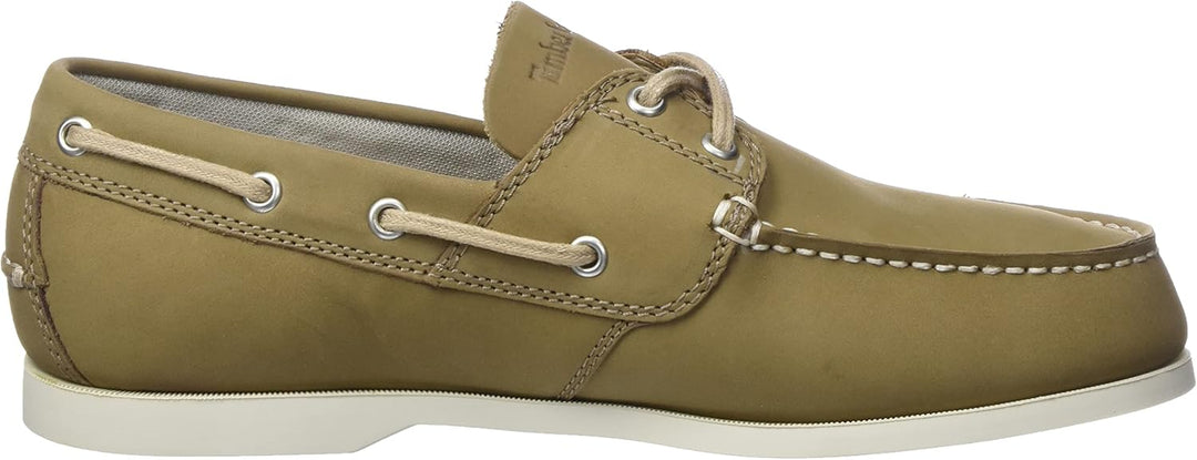 Timberland Herren Cedar Bay 2 Eye Boat Shoe 40 EU Weit Medium Beige Nubuck, 40 EU Weit Medium Beige