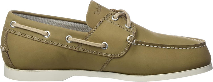 Timberland Herren Cedar Bay 2 Eye Boat Shoe 40 EU Weit Medium Beige Nubuck, 40 EU Weit Medium Beige