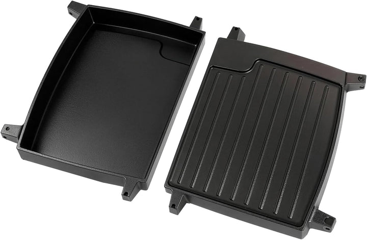2 Stück Gusseisen Grillplatte Wende für Endars Urban, Explorer, Urban Pro, Explorer Pro, Grillplatte