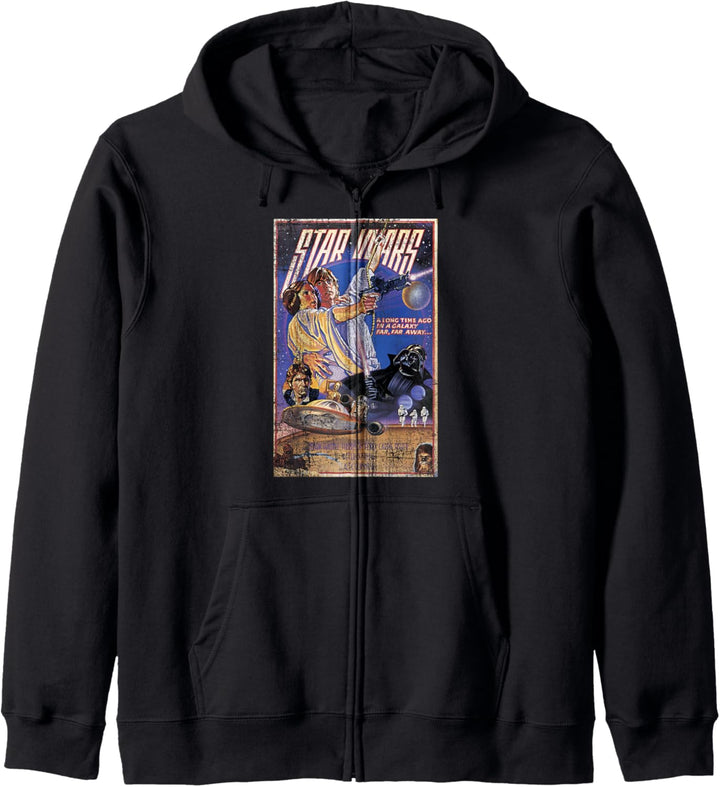 Star Wars Classic Vintage Movie Poster Kapuzenjacke