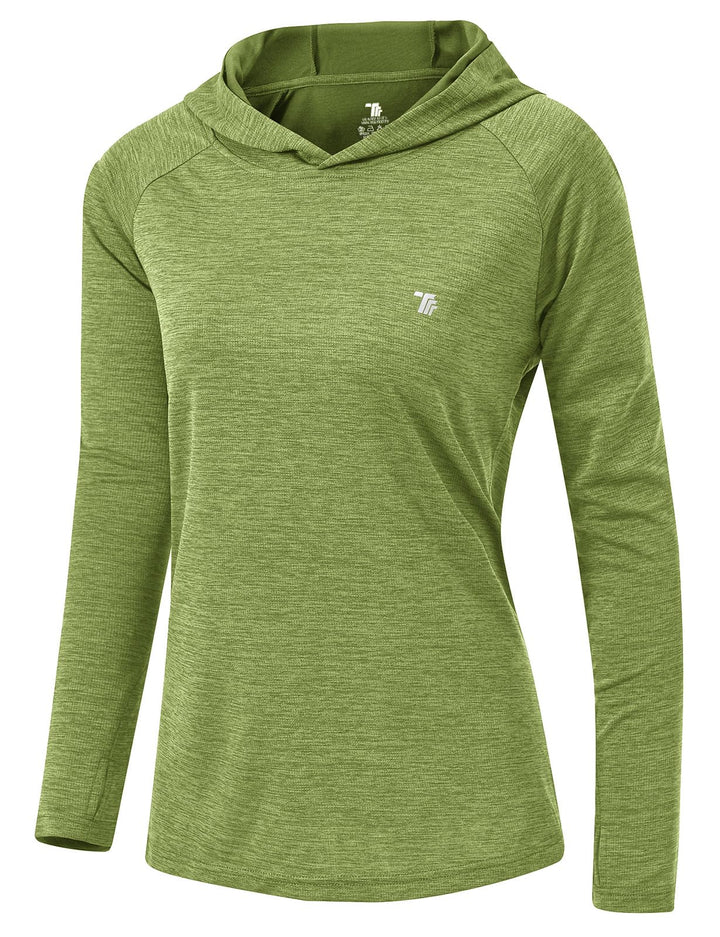 Damen Sport Shirt Langarm Laufshirt UPF 50+ UV Schutz Schnelltrocknend Pullover Sweatshirts Fitness