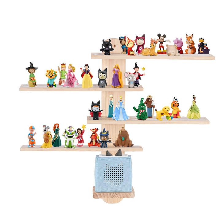 Todeco Tonie-Regal für Toniebox Hörfiguren, Magnetische Aufbewahrung für 50-60 Tonie, Perfekte Tonie
