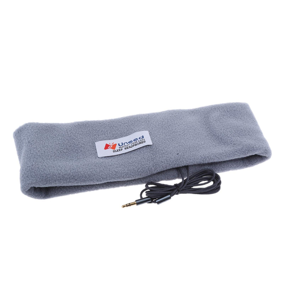 Sharplace Schlafkopfhörer Stirnband mit Kabel, Kopfhörer im Stirnband Sport, Soft Comfortable Wired