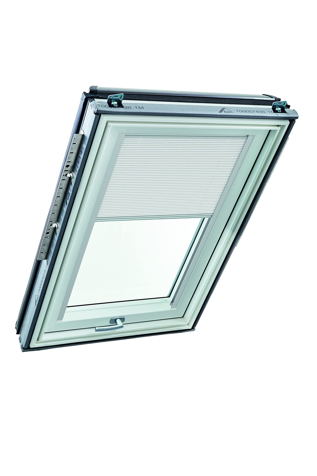 Original Roto Faltstore ZFA Faltrollo für Roto Dachfenster Führungsschiene Silber Plissee für Roto D