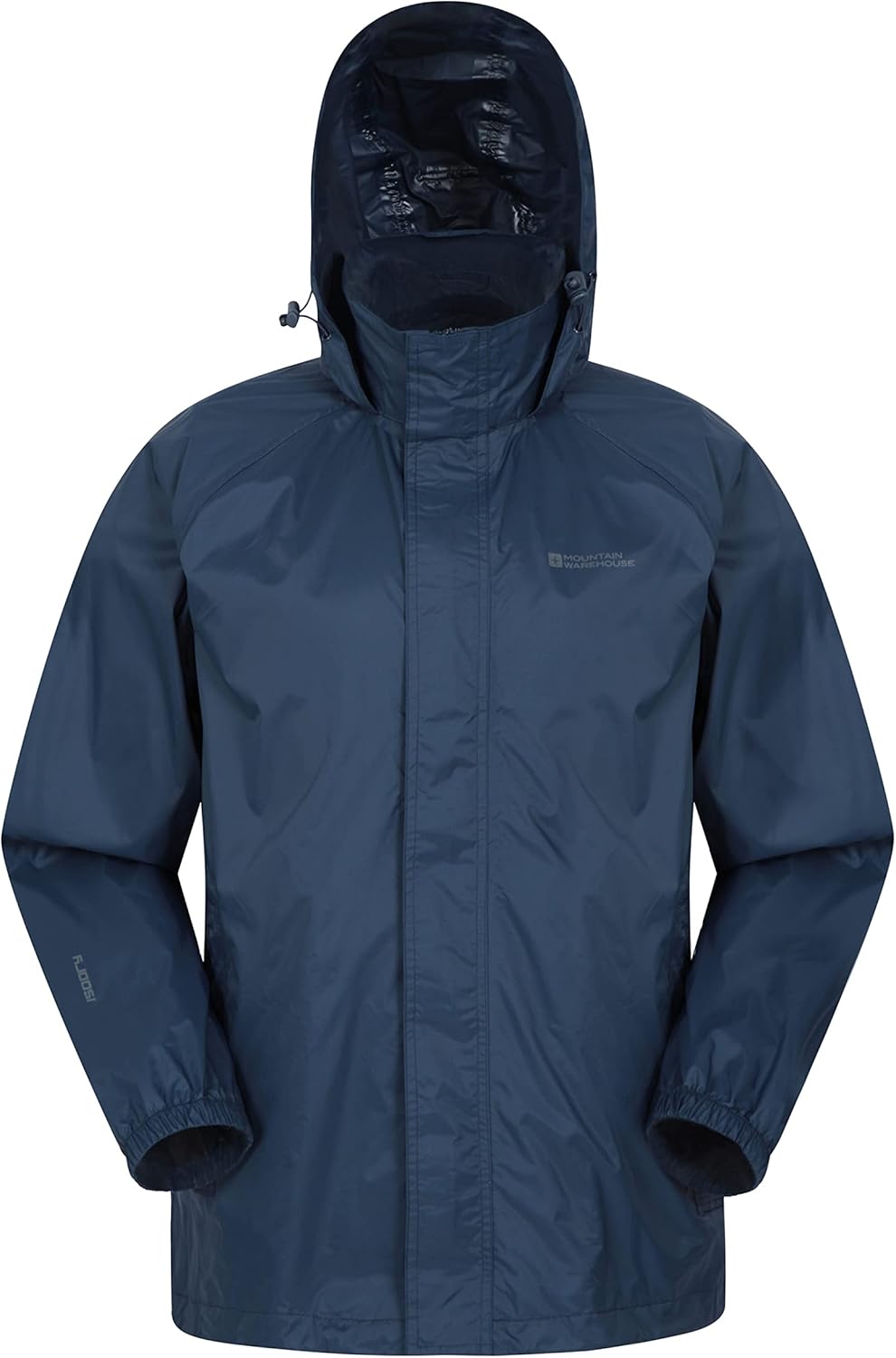 Mountain Warehouse Pakka Herren Wasserdicht Leichte verpackbare Regen Renn Sport Jacke XXS Marinebla