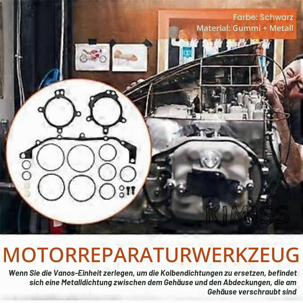 KIMISS Kunststoff 1 Satz * Reparatursatz für O-Ring-Dichtung, Doppel Vanos Reparatursatz für O-Ring
