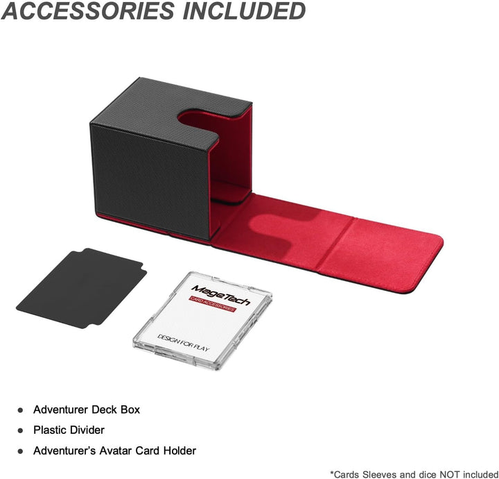 Mage Tech Adventurer [Hero] Modulare Deckbox - passt für 99 doppelt gesleevte Karten - Avatar-Halter