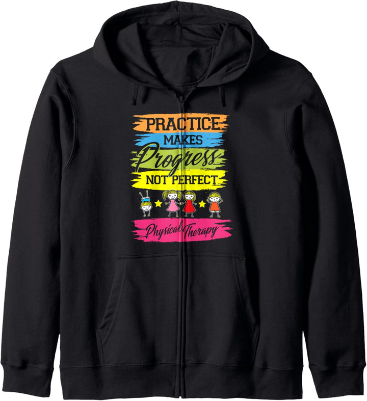 Practice Makes Progress Occupational Therapy Gift Therapist Kapuzenjacke