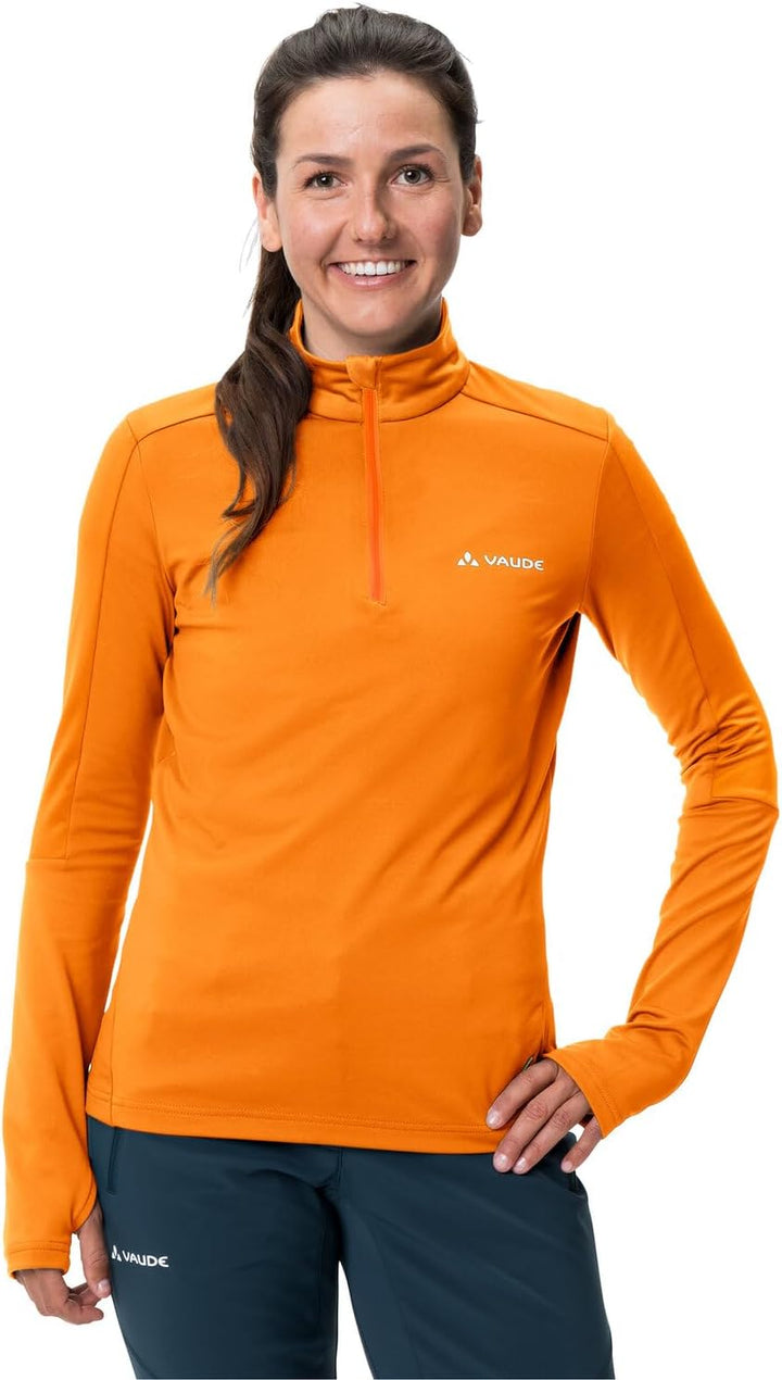 VAUDE Pullover Women's Livigno Halfzip II 34 Kurkuma, 34 Kurkuma
