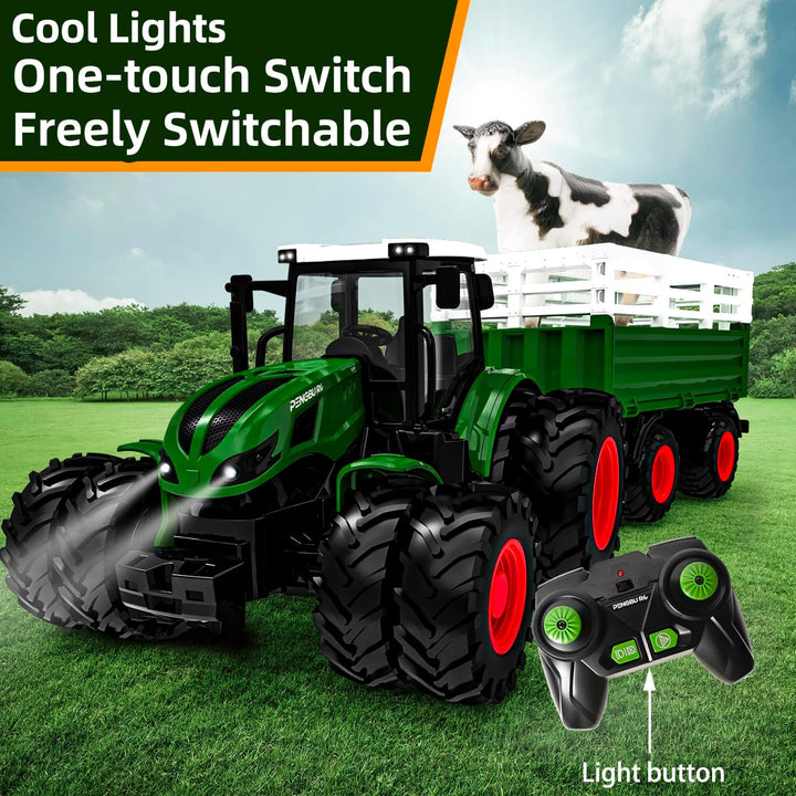 Ferngesteuerter Traktor Ferngesteuert, Ferngesteuertes Auto ab 3 4 5 Jahre, Traktor Spielzeug ab 3 J
