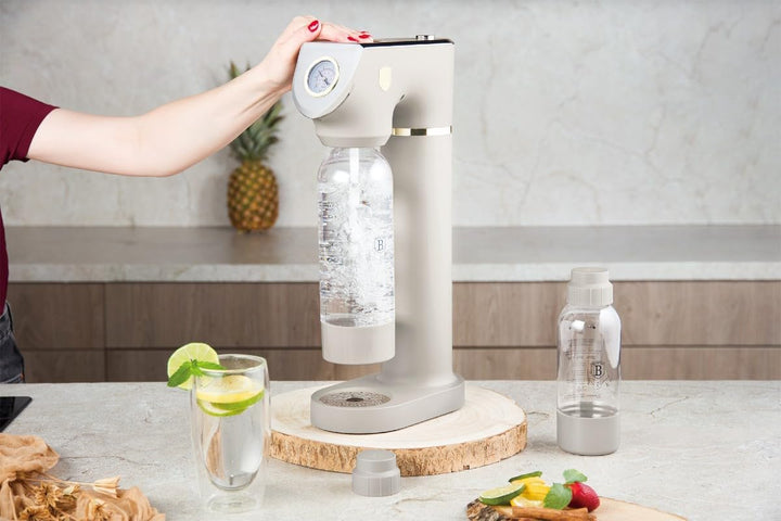 Berlinger Haus SODABAR Wassersprudler mit Barometer (inkl. 2 Flaschen 1L und 0,5L)