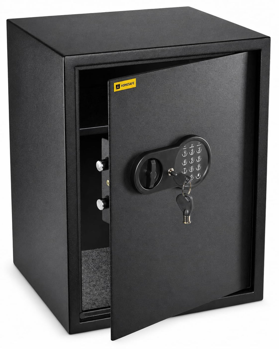 Homesafe HV50E Tresor Safe mit Schlüssel Elektronischem Möbeltresor, Dokumententresor, Elektronische