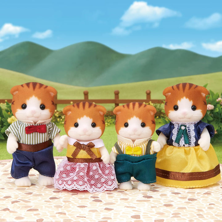 Sylvanian Families 5290 Ahornkatzen Familie - Figuren für Puppenhaus, Multicolour