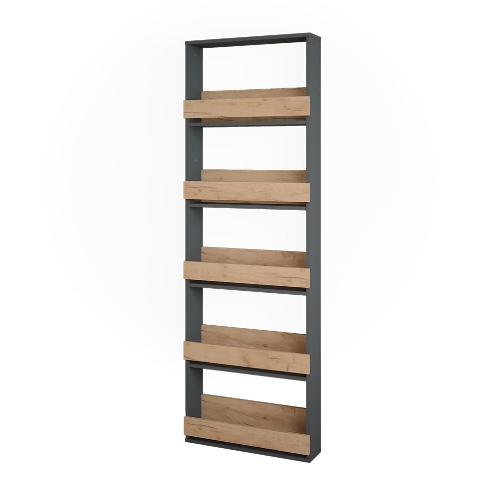 Vicco Weinglasregal Repose, Goldkraft Eiche/Anthrazit, 60 x 180 cm 60x180 cm, 60x180 cm