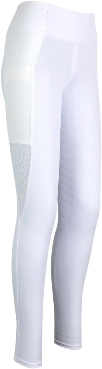 Lazura - Damen und Kinder Sommer Reitleggings Lea | Vollbesatz aus Silikon | Reithose mit seitlichen