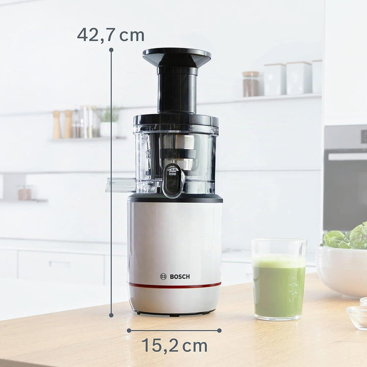 Bosch Entsafter SlowJuicer VitaExtract MESM500W, vitaminschonendes Entsaften, sehr leise, leichte Re
