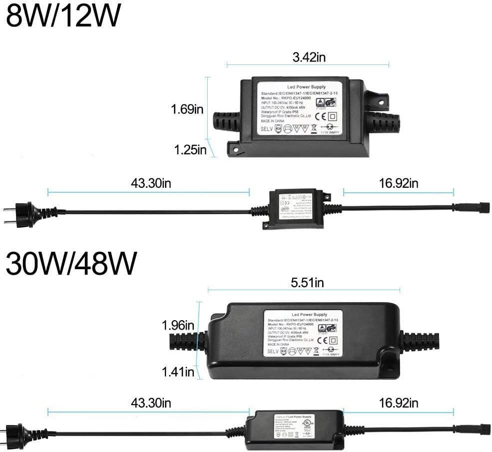 IP67 Wasserdicht Transformator LED Licht Treiber Stromversorgung DC 12V 30W Adapter Netzteil für Aus