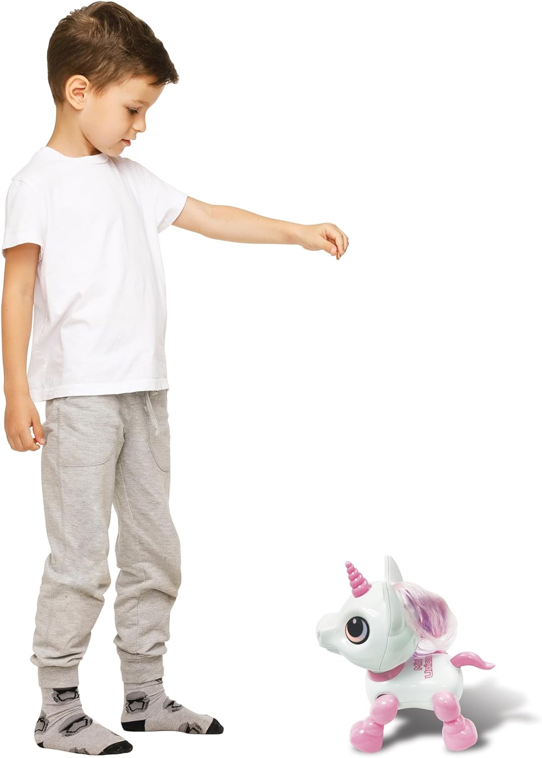 Lexibook Power Einhorn Mini - Mein kleines Roboter-Einhorn - mit Geräuschen, Musik, Lichteffekten, S