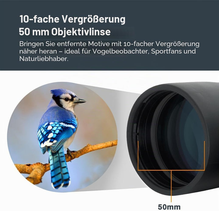 Celestron 71348 10 x 50 Outland X Fernglas – Schwarz Outland X 10 x 50 - Dachprisma, Outland X 10 x