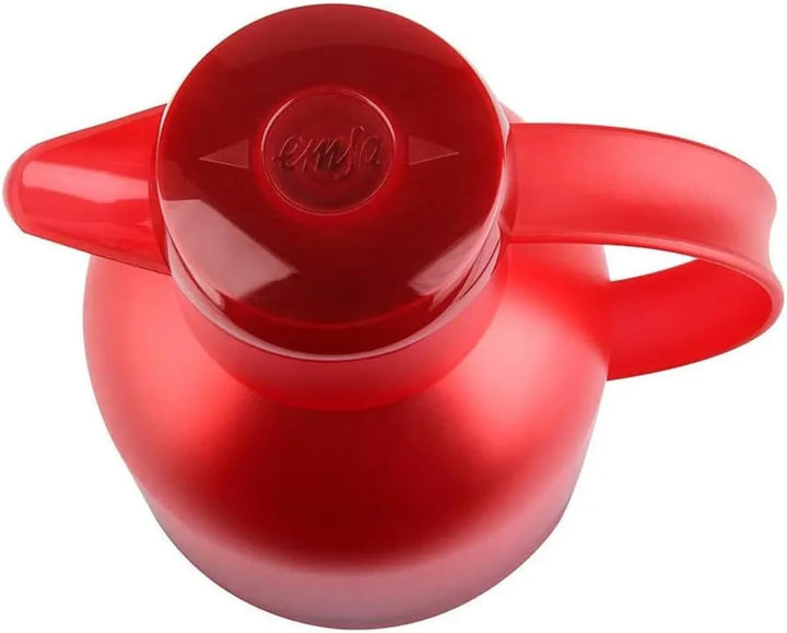 Emsa N40117 Samba Isolierkanne |1,5 Liter | Quick Press Verschluss | 12h heiss und 24h kalt | Transl
