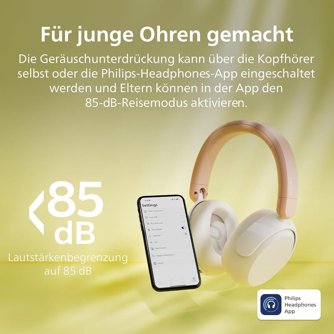 Philips TAK5500AL 5500-Serie geräuschunterdrückende, kabellose, ohraufliegende Bluetooth-5.4-Kopfhör