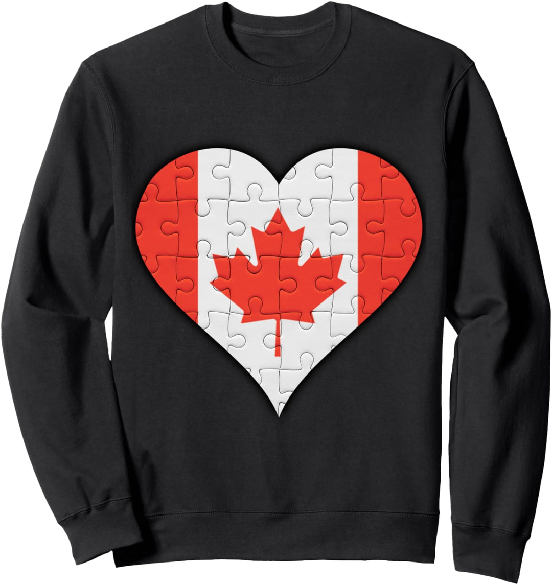Kanada Kanadische Flagge Herz Sweatshirt