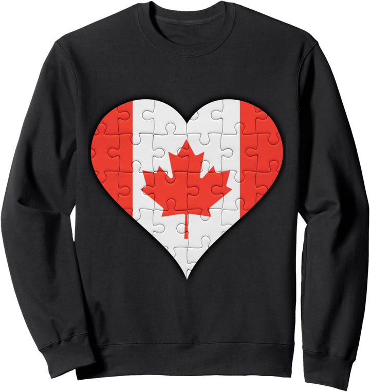 Kanada Kanadische Flagge Herz Sweatshirt