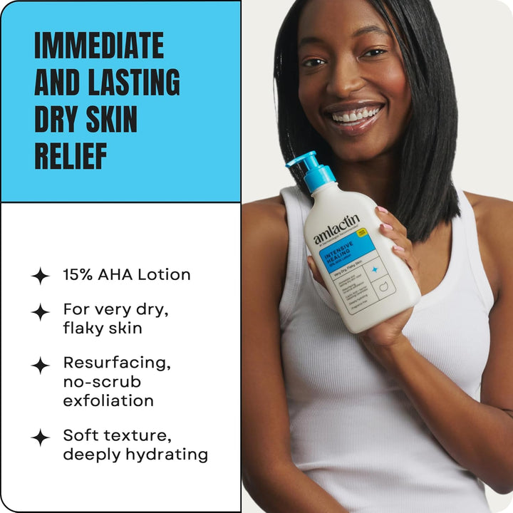 AmLactin Rapid Relief Restoring Lotion + Ceramides Twin Pack, (2) 7.9 Ounce Bottles, Paraben Free