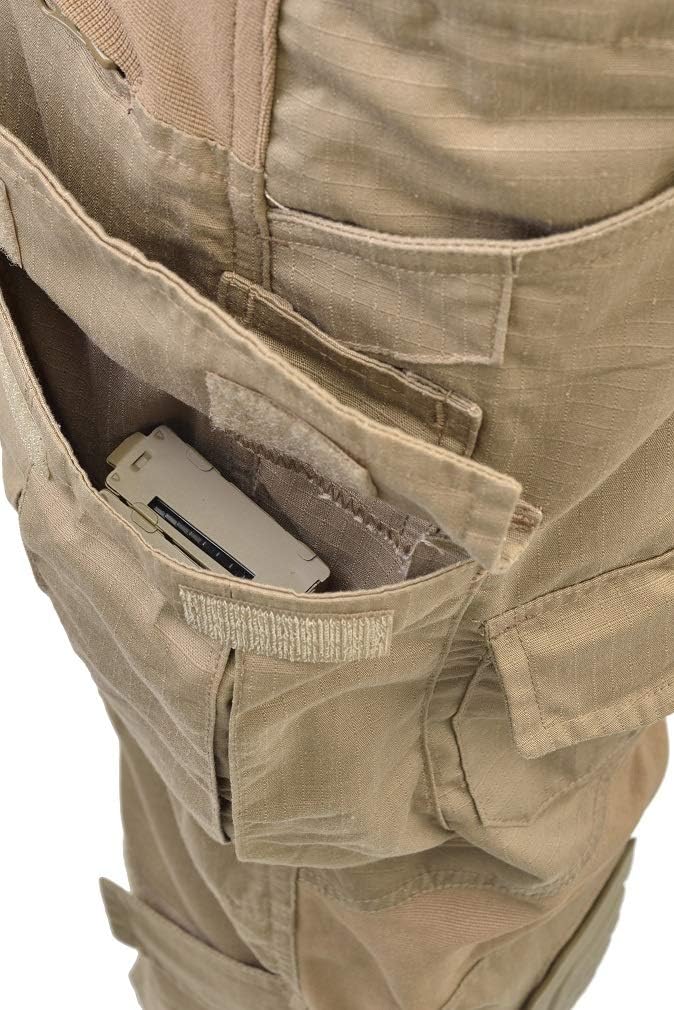 Defcon 5 Gladio Taktische Hose 3227 mit Knieschützer S Coyote Tan, S Coyote Tan