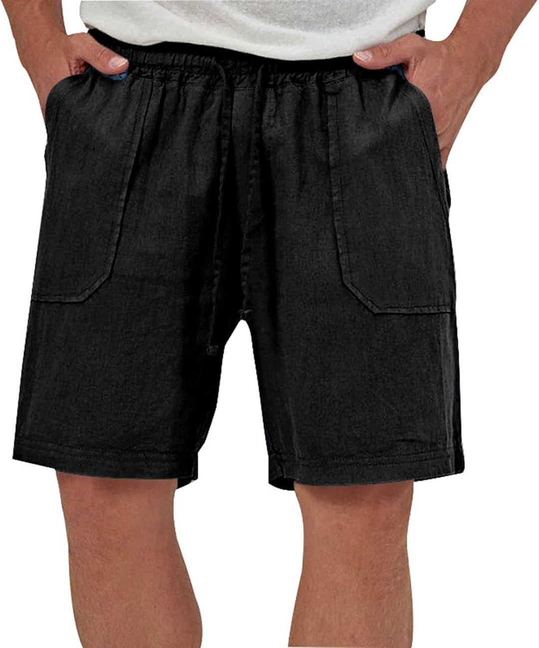 Herren-Leinenwesten-Set Shorts 2024 Mode Strand Hochzeit Anzüge 2 Stück Outfits formelle Weste Set f