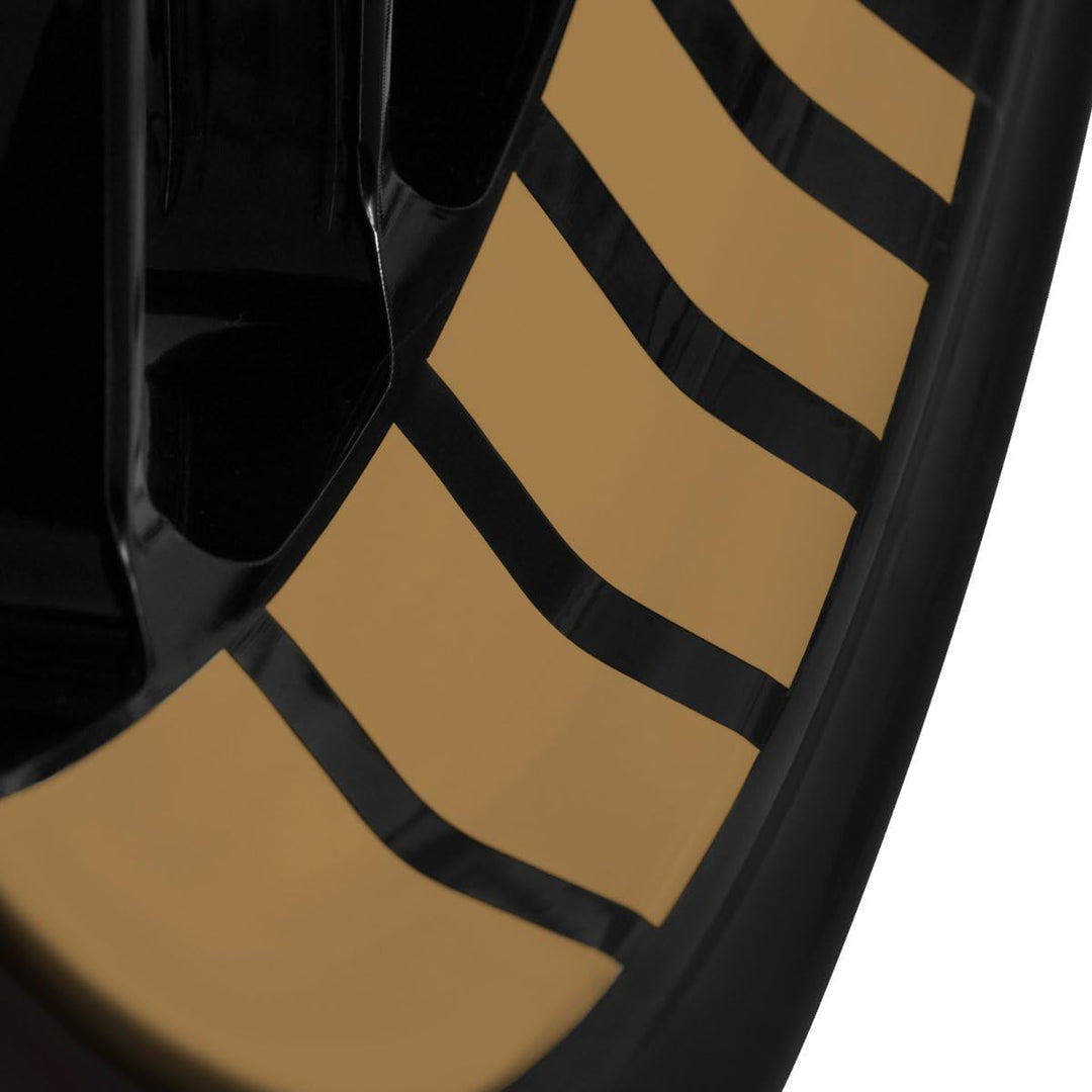 Felgenbettaufkleber im GP Design - Komplettset für 16" bis 19" - Farbe & Breite wählbar gold matt 3,