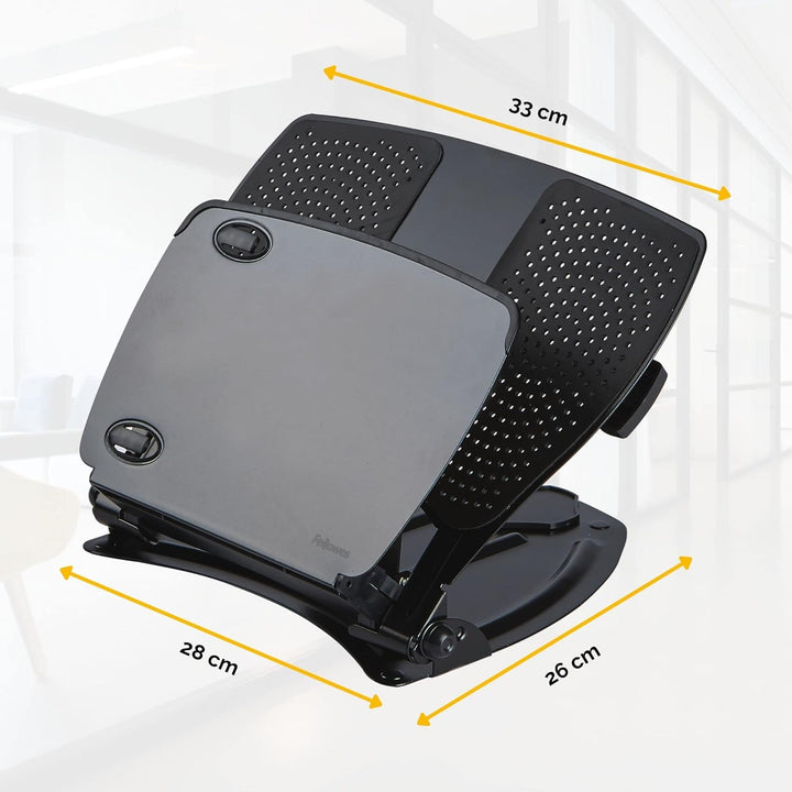 Fellowes Laptop Ständer für Notebooks bis 17 Zoll (43,18cm) - höhenverstellbar, Neigung bis 65 Grad